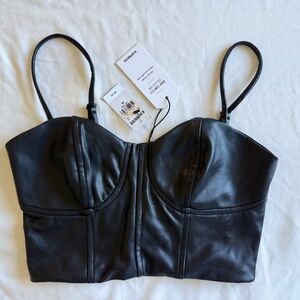 Express Black Body Contour Top